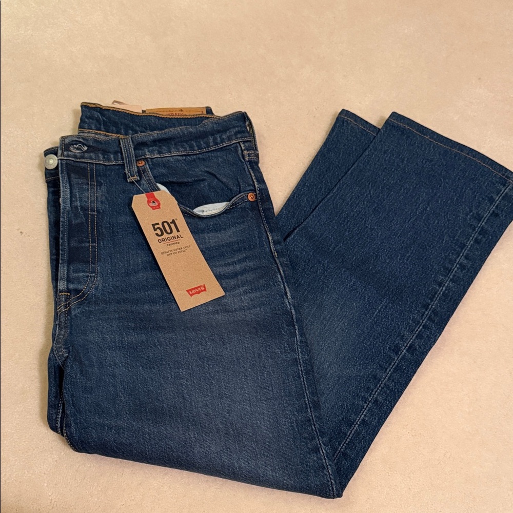 Levi's 501 Original Fit Dark Blue Jeans
